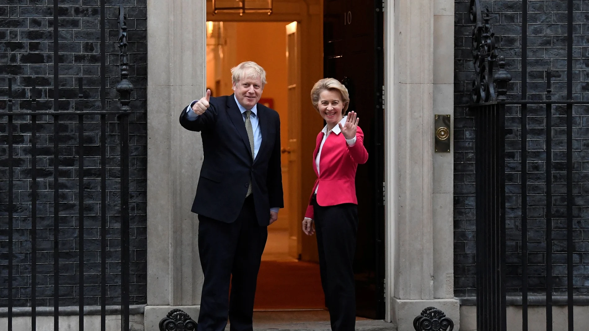 Britain's PM Johnson meets European Commission President von der Leyen in London