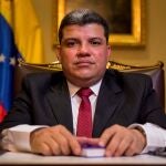 El diputado Luis Parra, a quien el chavismo y no la mayoría opositora reconoce como presidente del Parlamento venezolano