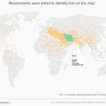 Encuesta realizada a los estadounidenses sobre dónde está Irán