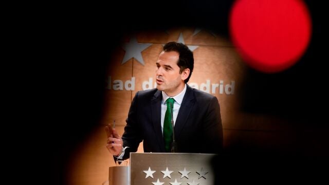 El vicepresidente y portavoz del Gobierno de Madrid, Ignacio Aguado