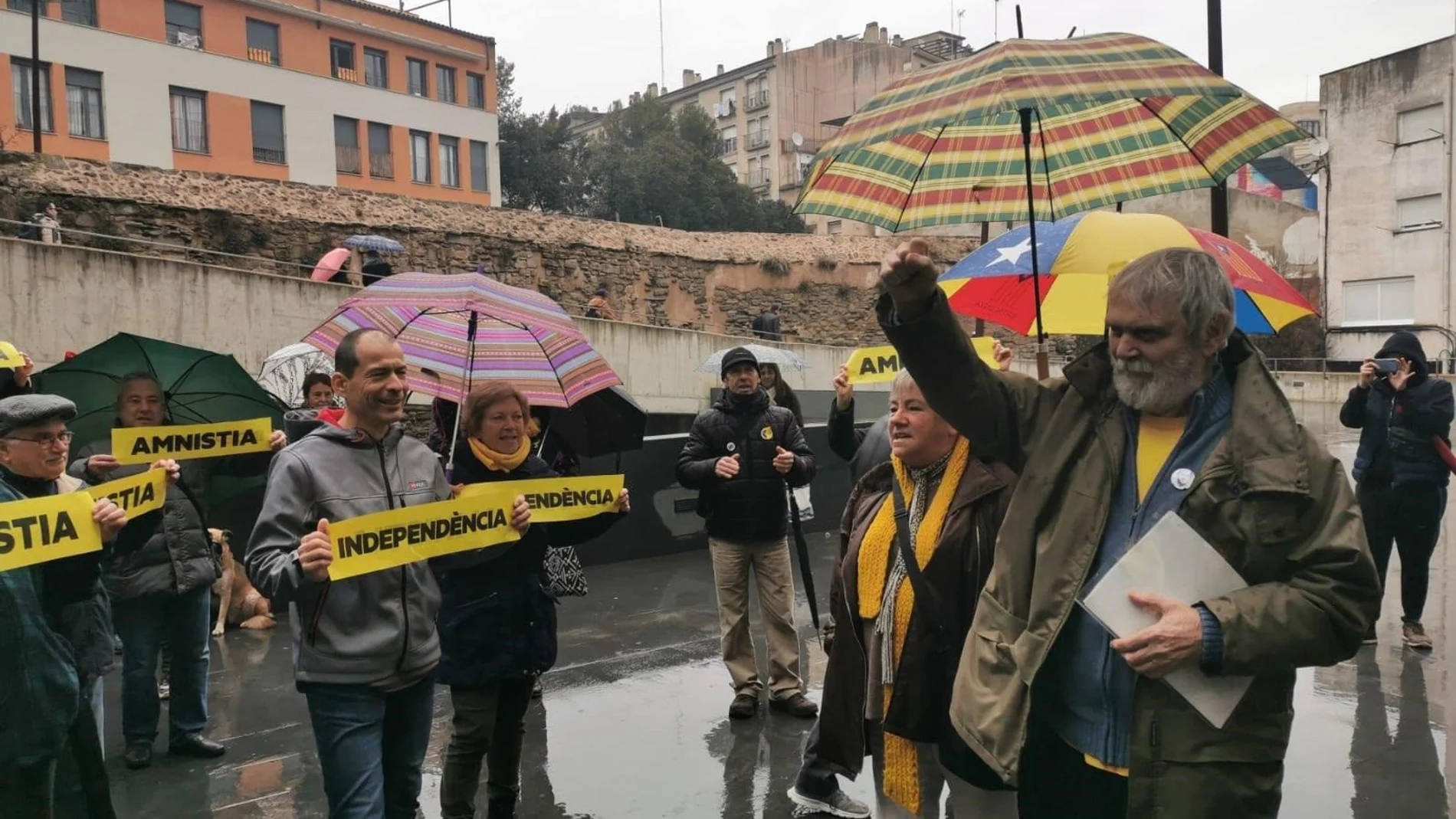 El padre de Junqueras esta mañana en Manresa