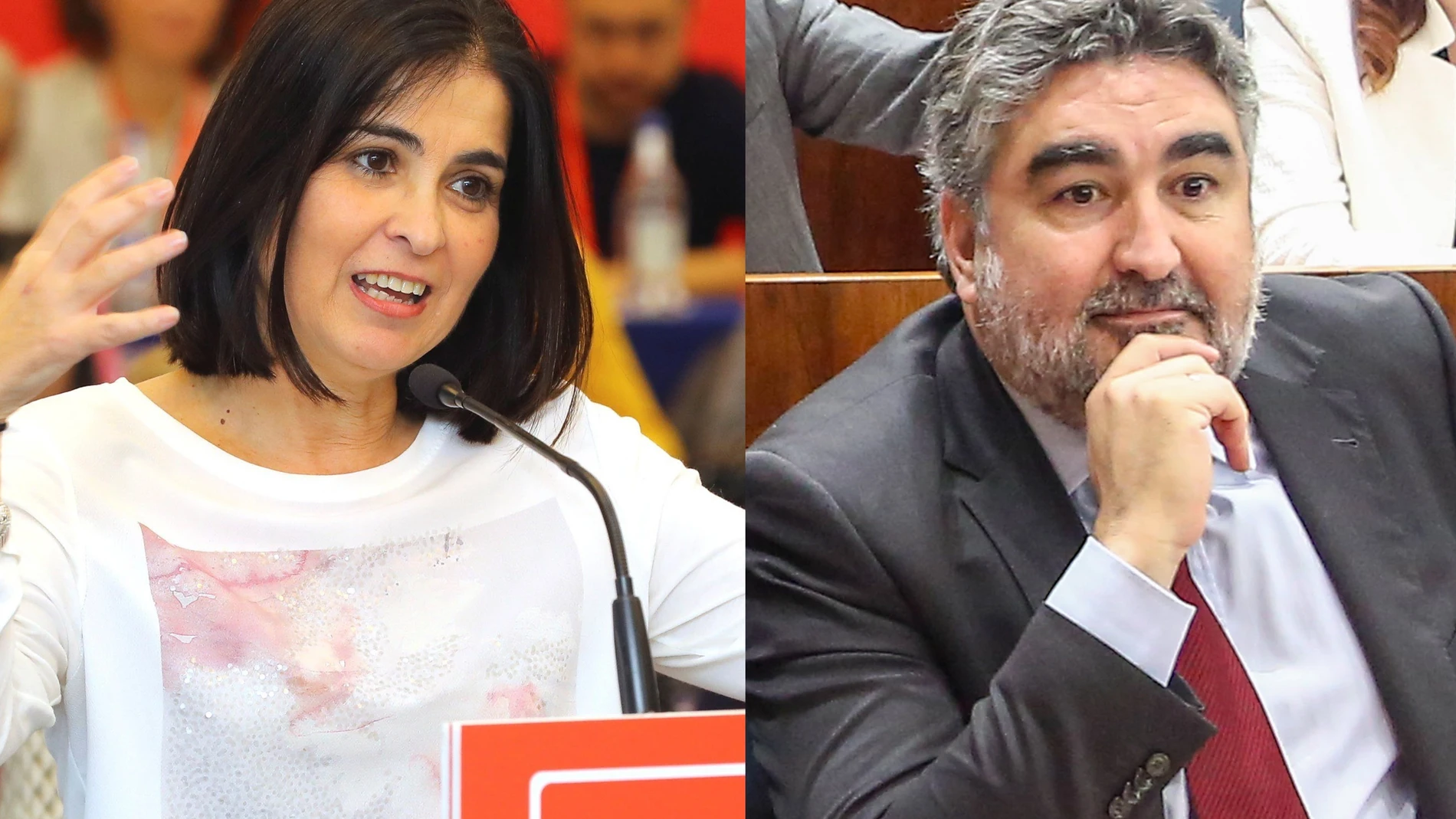 Carolina Darias, ministra de Política Territorial y José Manuel Rodríguez Uribes, de Cultura