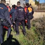 Imagen del rescate de la anciana desaparecidaPOLICÍA NACIONAL13/01/2020