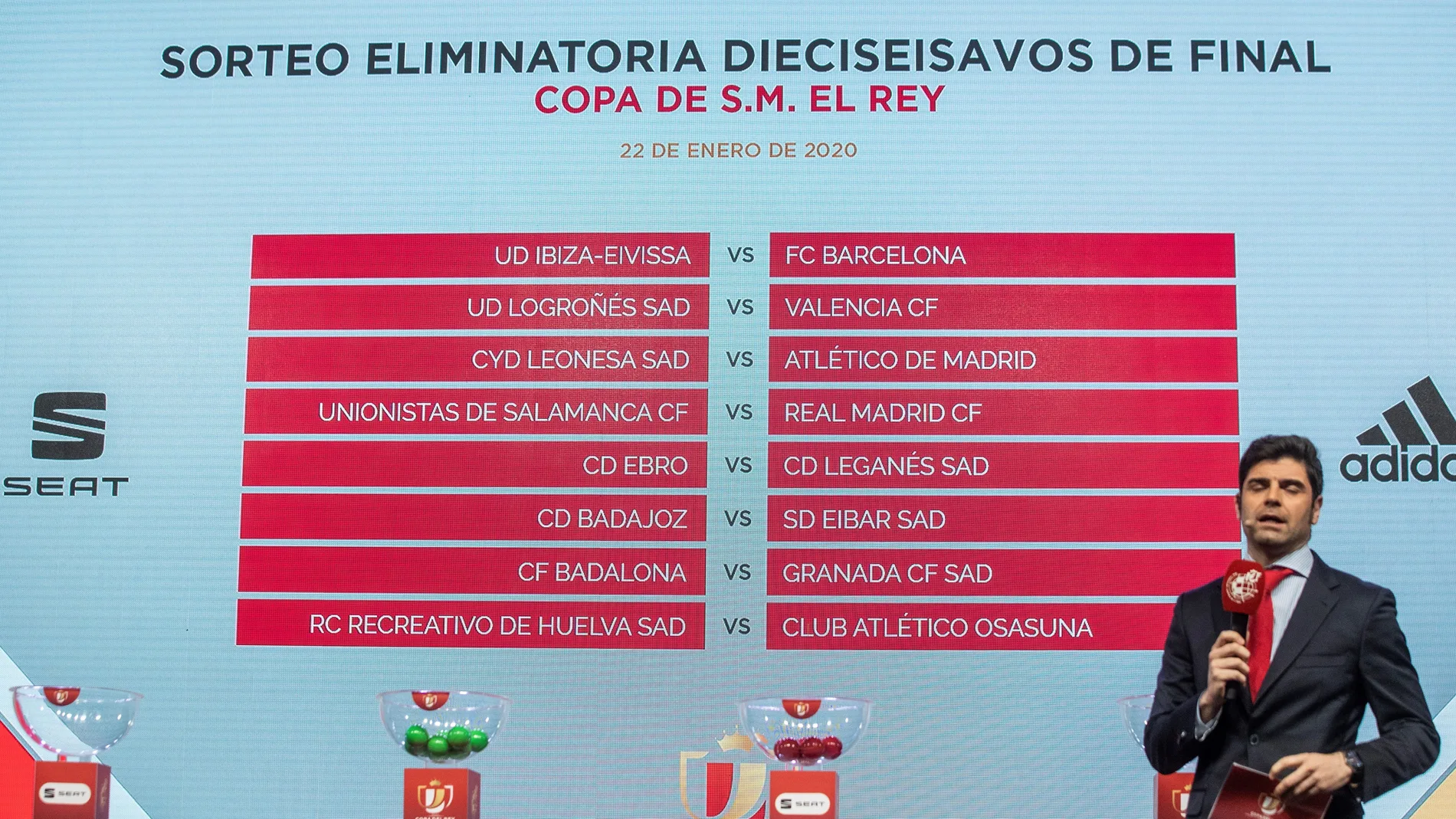 Sorteo de dieciseisavos de final de la Copa del Rey