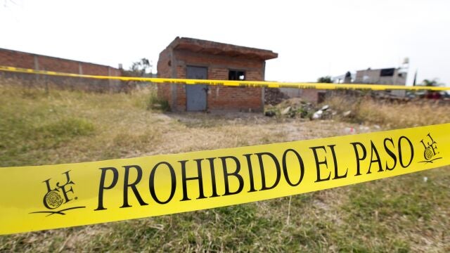 Vista del lugar donde fue hallada una fosa clandestina, en el municipio de Tlajomulco, estado de Jalisco (México) con al menos 29 cadáveres
