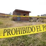Vista del lugar donde fue hallada una fosa clandestina, en el municipio de Tlajomulco, estado de Jalisco (México) con al menos 29 cadáveres