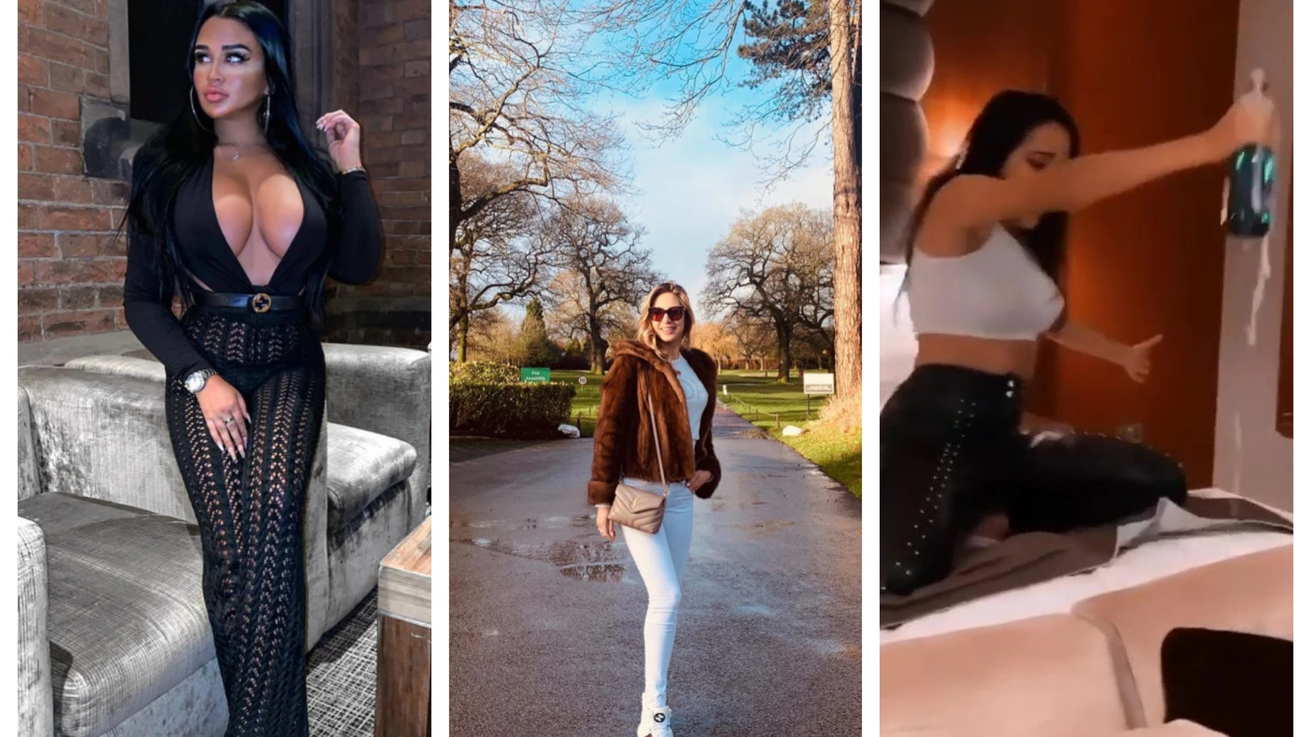 Las modelos acompañaron a los futbolistas durante la fiesta