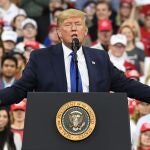 Trump durante un acto electoral en Milwaukee 14/01/2020 ONLY FOR USE IN SPAIN