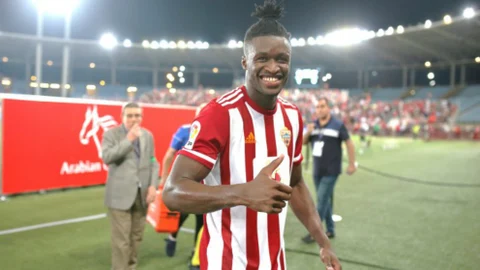 Sekou Gassama con el Almería.