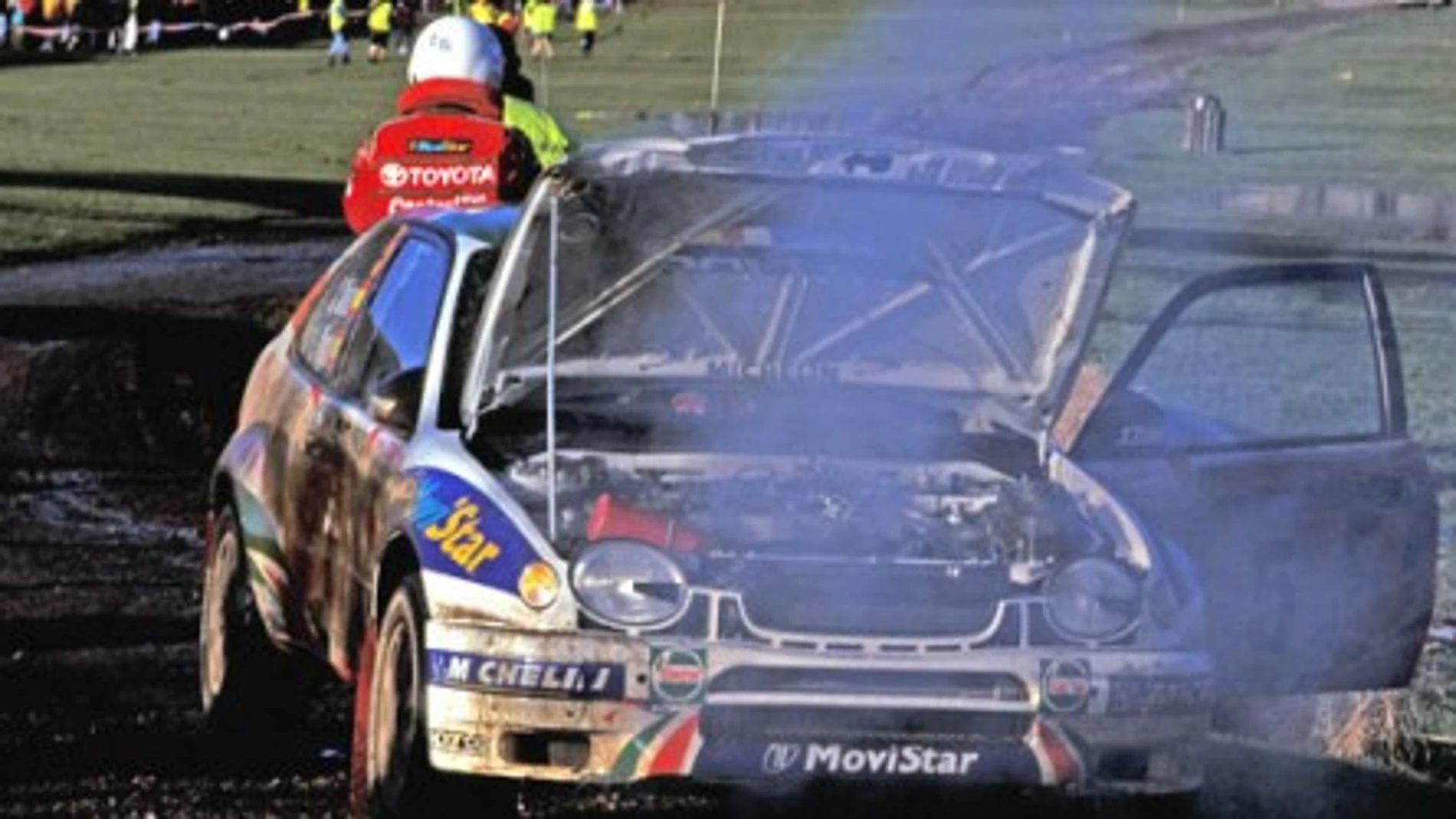 Sainz y Moya en el Rally de Inglaterra de 1998