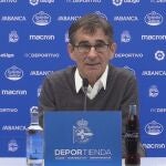 Fernando Vázquez, entrenador del Deportivo de la Coruña, en rueda de prensaRC DEPORTIVO17/01/2020
