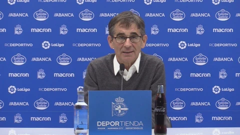 Fernando Vázquez, entrenador del Deportivo de la Coruña, en rueda de prensaRC DEPORTIVO17/01/2020