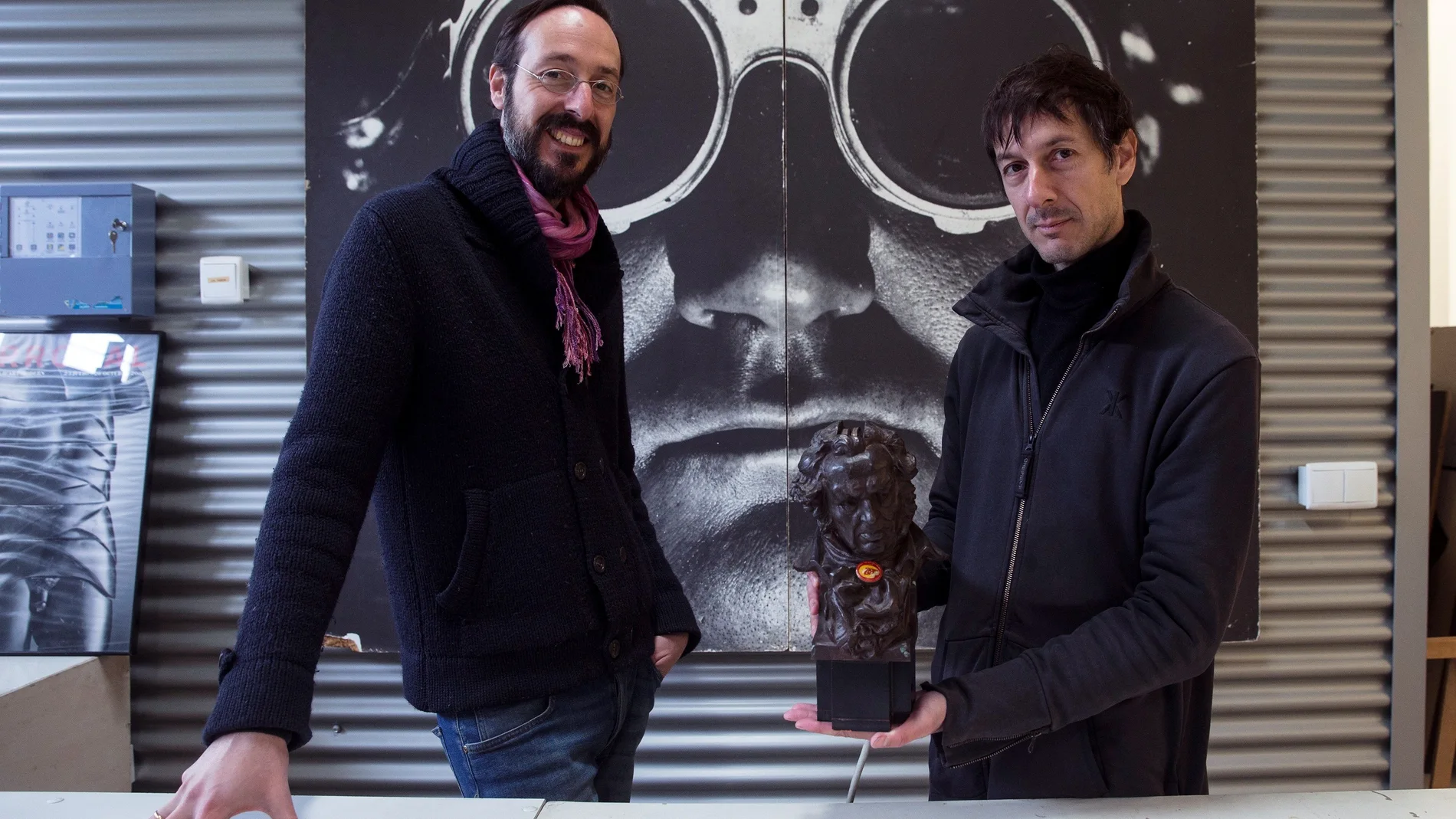 Estatuilla original de los Premios Goya realizada por Miguel Ortiz Berrocal