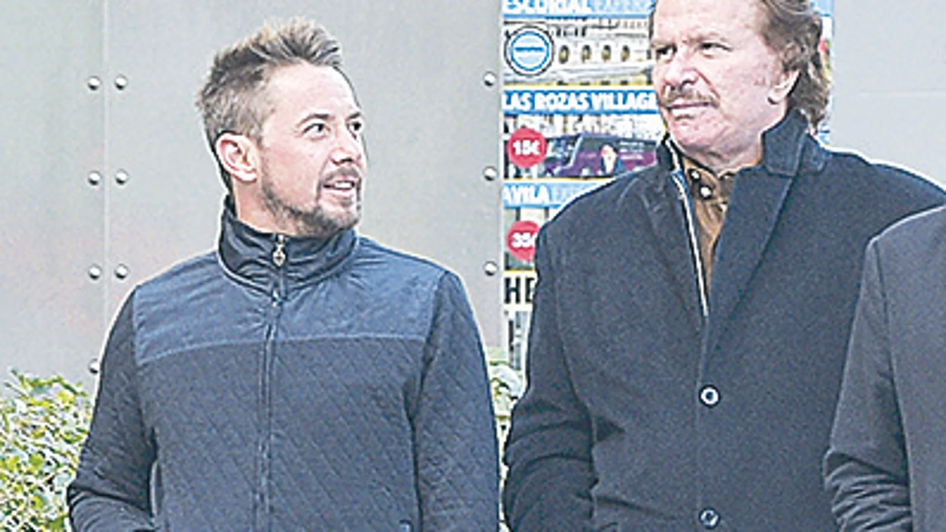 El humorista Edmundo " Bigote " Arrocet con su hijo Alexis Arrocet