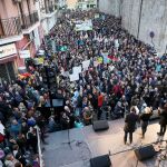 La manifestación del pasado enero contra la Ley de Plurilingüismo congregó, según la organización a más de 20.000 personas