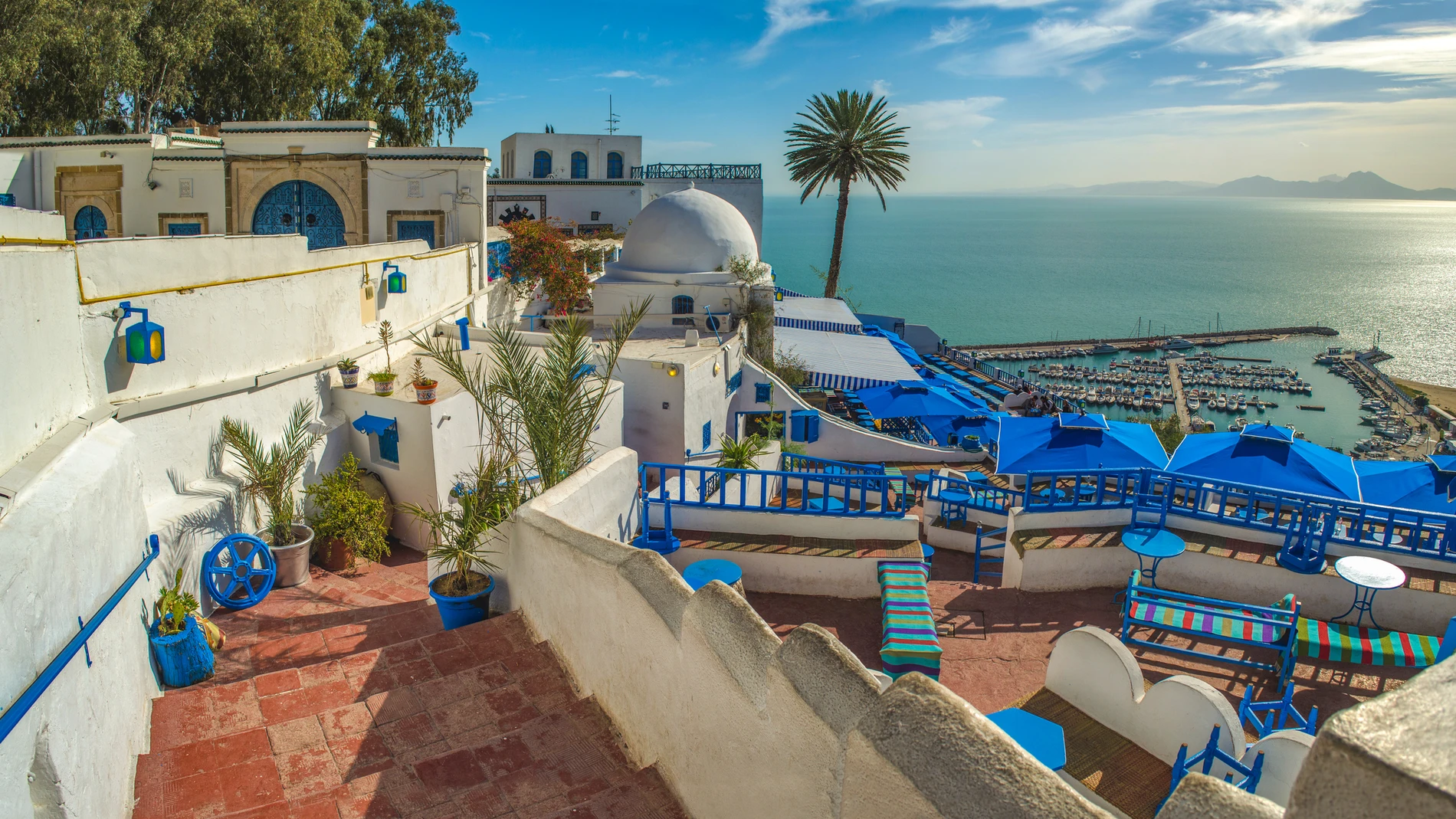 La impresionante mini-Santorini de Túnez conocida como Sidi Bou Said / Foto: Dreamstime