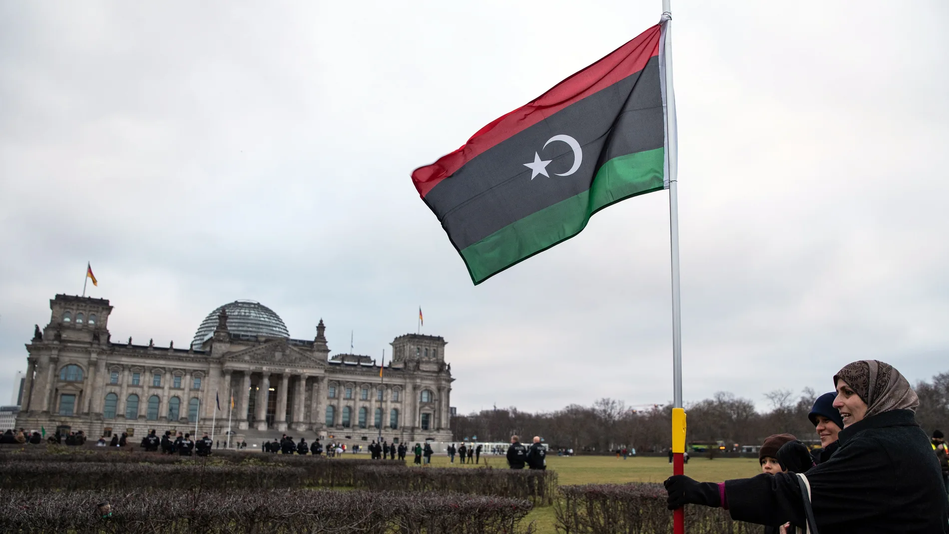Demonstraion during International Libya Conference in Berlin
