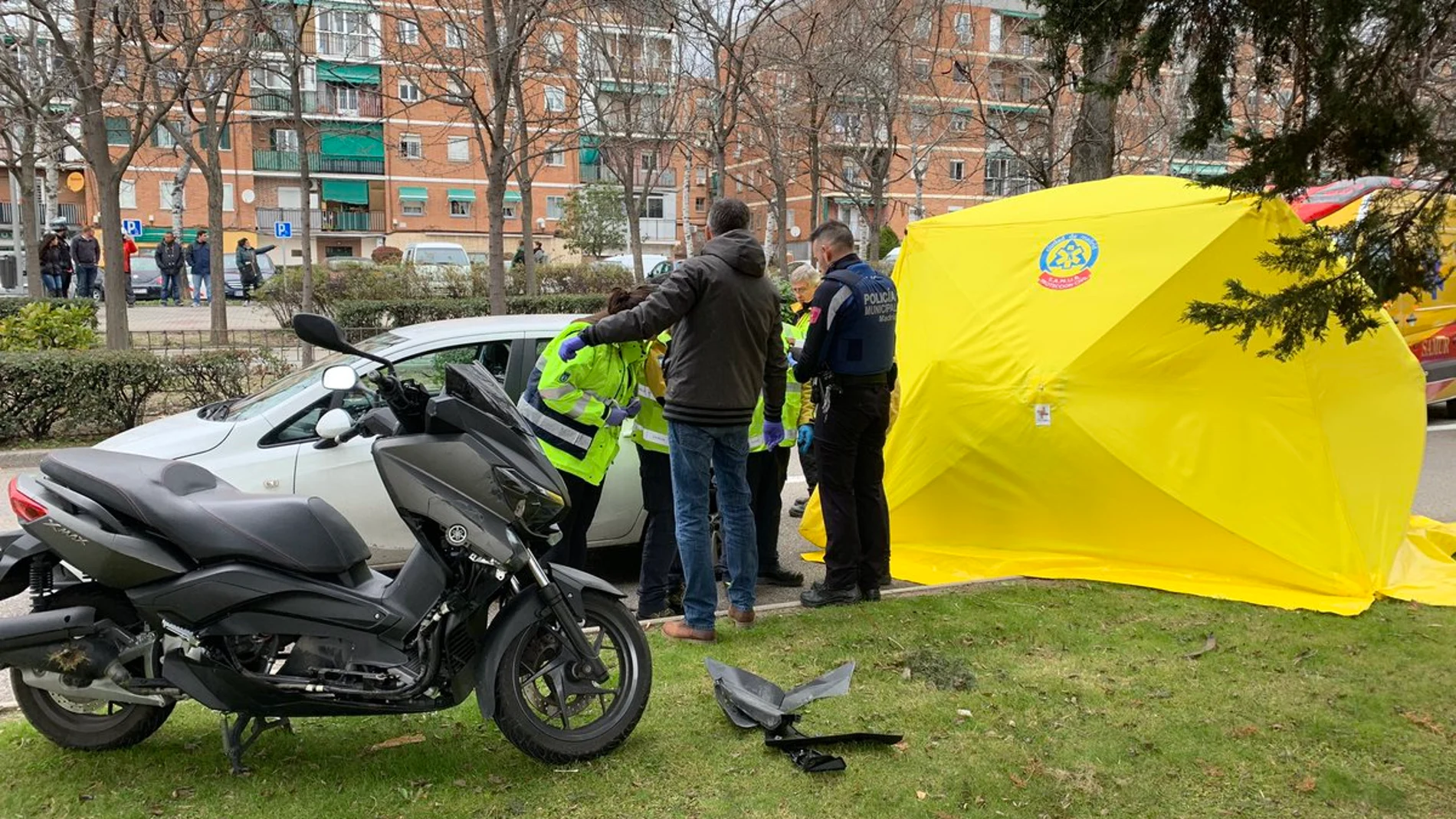Accidente mortal de un motorista en Vía Lusitana, 70