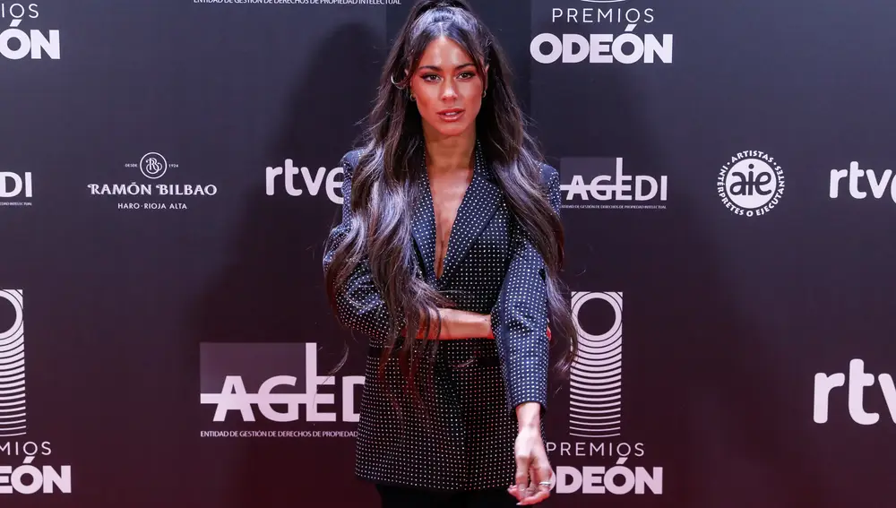 Singer Tini Stoessel at photocall for Odeon awards in Madrid on Monday, 20 January 2020.