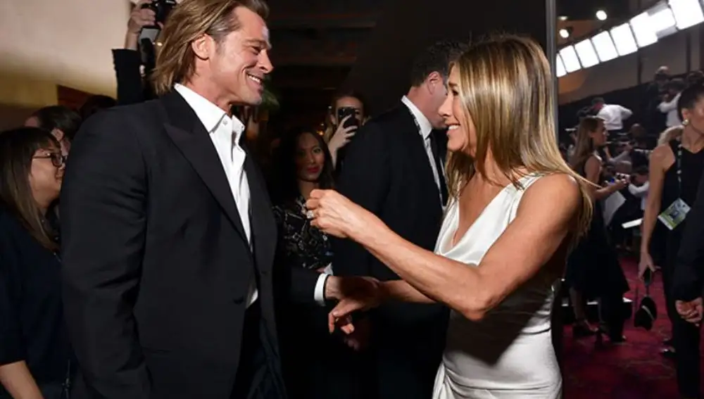 Brad Pitt y Jennifer Aniston, en los Premios SAG