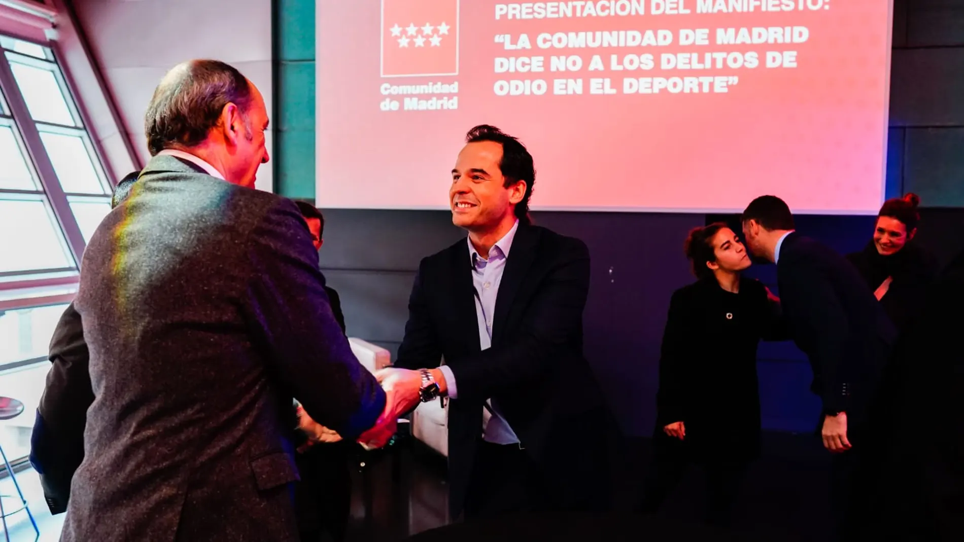 El vicepresidente de la Comunidad de Madrid durante el acto en el Wixzink Center