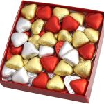 Caja de bombones con forma de corazón