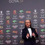 El actor y director Santiago Segura a su llegada a la entrega de los Premios Goya 2020 que se celebra esta noche en el Palacio de los Deportes José María Martín Carpena, en Málaga.