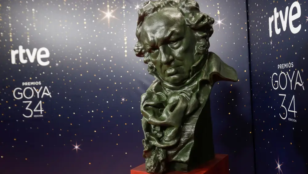 Busto de Goya que se entrega como premio por la Academia