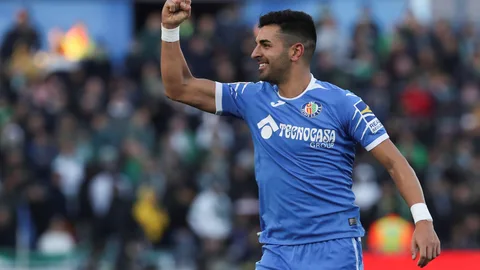 Ángel Rodríguez con el Getafe.