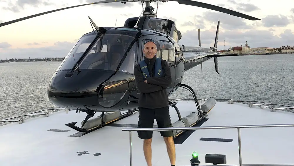 Imagen del piloto, Ara Zobayan, que conducía habitualmente el helicóptero que usaba el astro de la NBA y que falleció en el accidente.