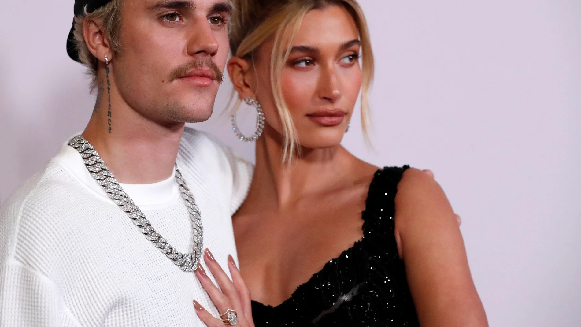 Singer Bieber and his wife Hailey Baldwin pose at the premiere for the documentary television series "Justin Bieber: Seasons" in Los Angeles