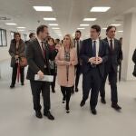 El presidente de la Junta, Alfonso Fernández Mañueco, visita las zonas acabadas del nuevo Hospital de Salamanca junto a la consejera Verónica Casado y el alcalde de la ciudad, Carlos García Carbayo