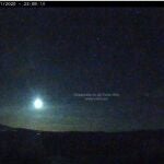 Una brillante bola de fuego provocada por una roca de un asteroide, visible de madrugada en puntos de Sevilla y Cádiz