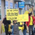 La manifestación de familias el pasado fin de semana en Butarque en demanda de un nuevo instituto