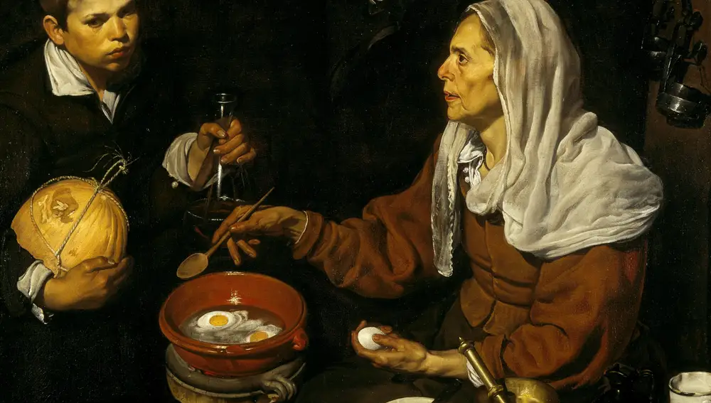 &quot;Vieja friendo huevos&quot; de Diego Velázquez.