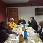 José María Borge, presidente de Manos Unidas Valladolid, durante una comida solidaria en la parroquia vallisoletana de Peñafiel