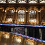 Paneles de la Bolsa de Madrid