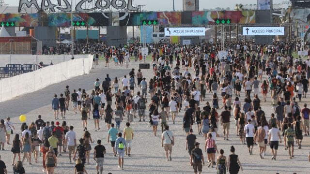 Accesos al festival Madcool.
