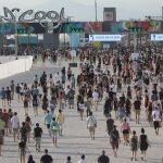 Accesos al festival Madcool.