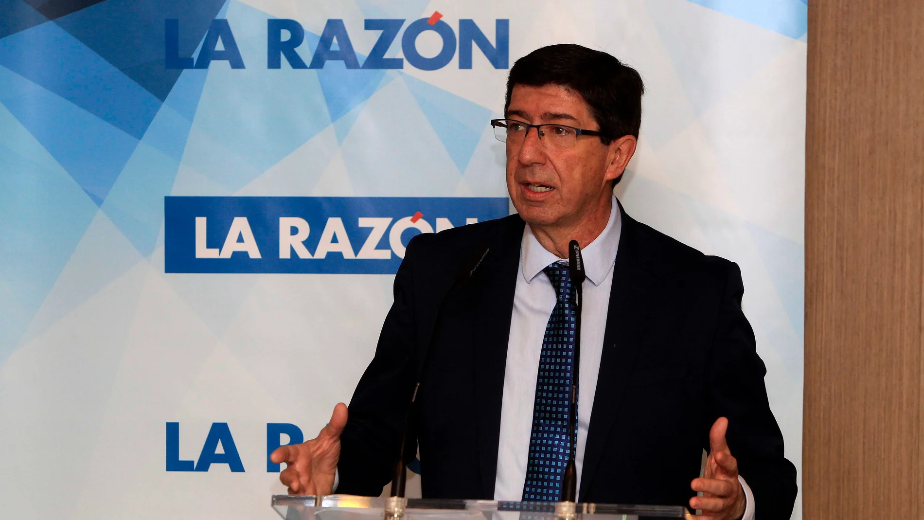 El vicepresidente de la Junta y consejero de Turismo, Regeneración, Justicia y Administración Local, Juan Marín