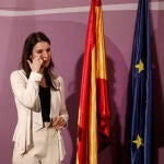 Irene Montero en la toma de posesión de altos cargos del ministerio de Igualdad.