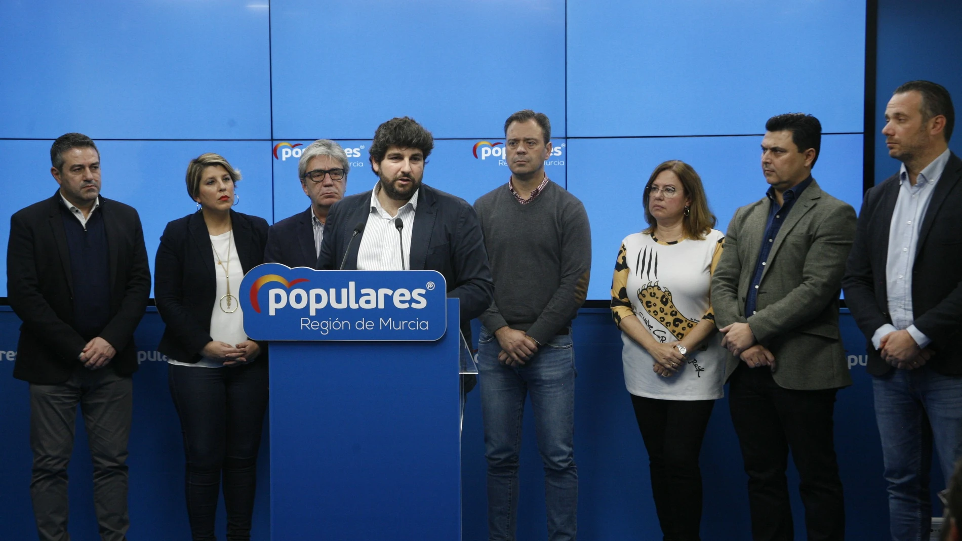 López Miras reúne a la Junta Directiva del PP de la Región de Murcia