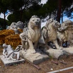 Leones originales del monumento a Alfonso XII en el Parque de El Retiro (www.madrida360.es)