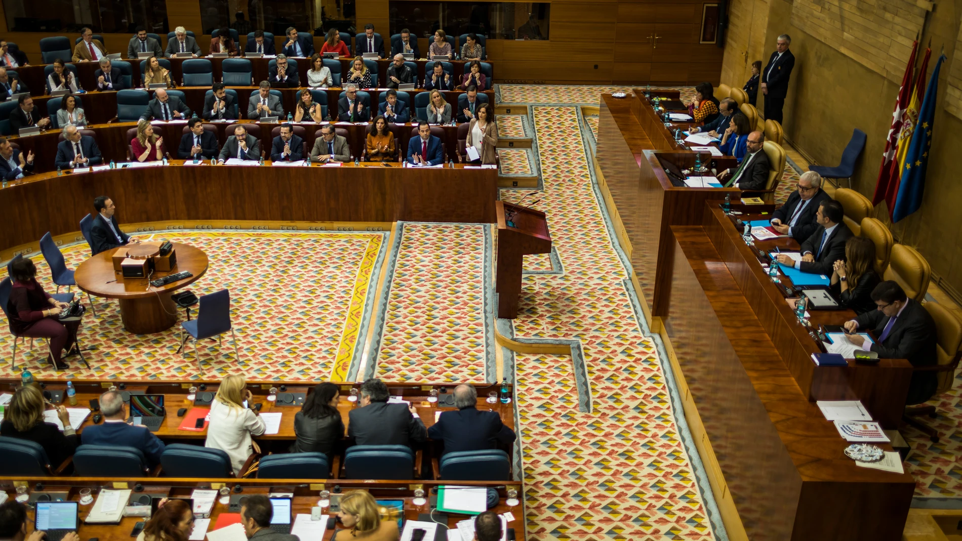 Plano General de la Sesion del Pleno de la Asamblea de Madrid.