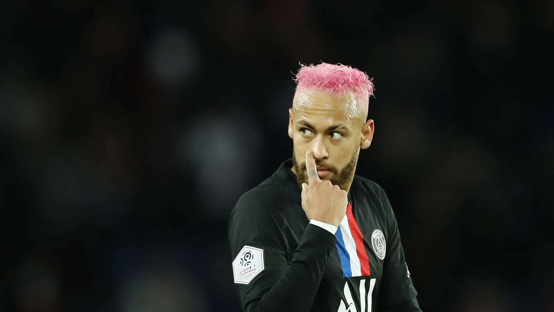 Neymar durante un partido reciente con el Paris Saint Germain