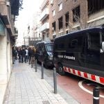 Fuerte presencia policial de los Mossos d'Esquadra durante la inauguración de la sede de Vox en BarcelonaEUROPA PRESS01/02/2020