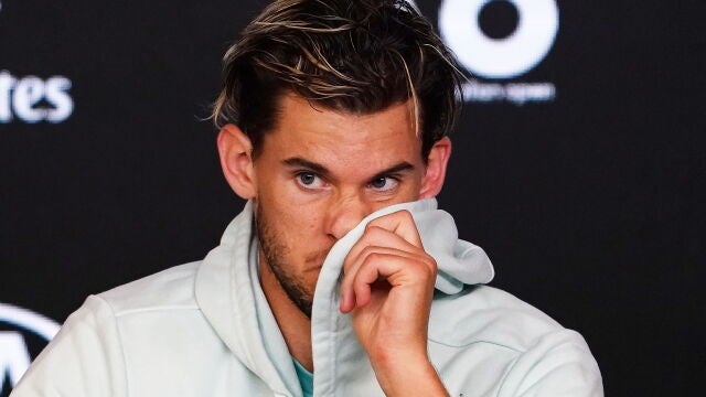 Dominic Thiem, tras perder contra Djokovic en el Open de Austrlia