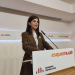 La secretaria general adjunta y portavoz de ERC, Marta Vilalta, en rueda de prensa el 3 de febrero de 2020.EUROPA PRESS03/02/2020