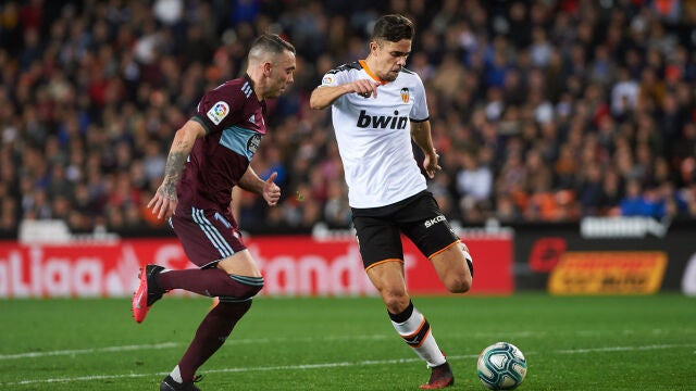 Gabriel Paulista con el Valencia frente al Celta de Vigo.