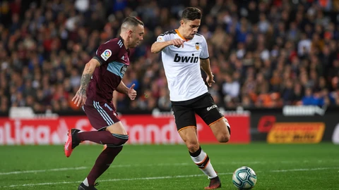 Gabriel Paulista con el Valencia frente al Celta de Vigo.